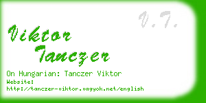 viktor tanczer business card